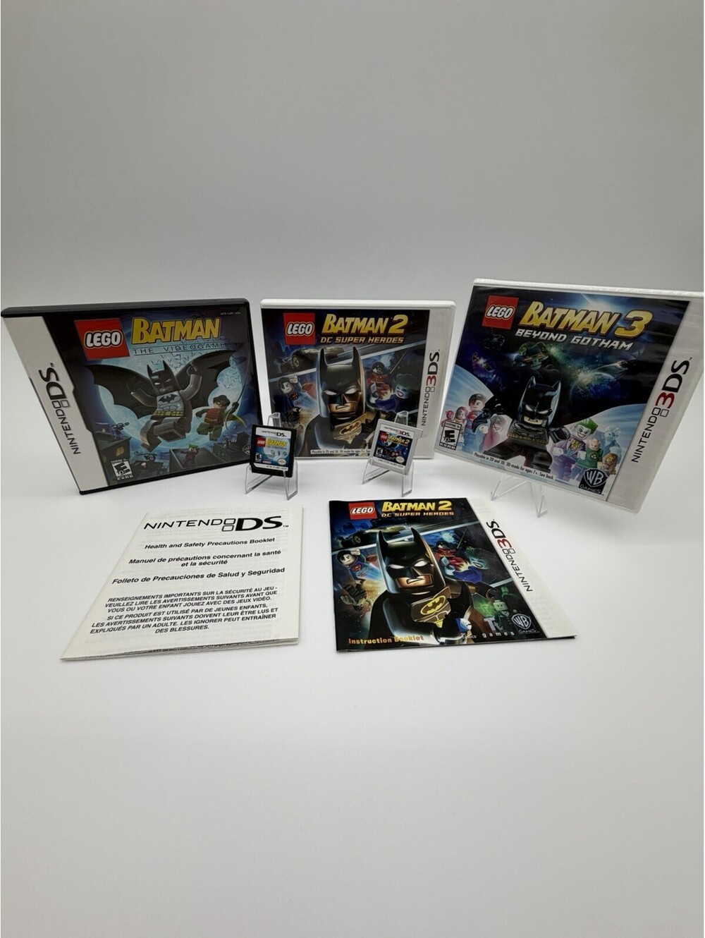 Lego Batman: 1,2,3 Game Lot- Nintendo DS Games  *Tested*
